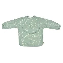 Bavoir A Manches Evolutif 2 En 1 Sage Green