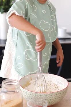 Bavoir A Manches Evolutif 2 En 1 Sage Green