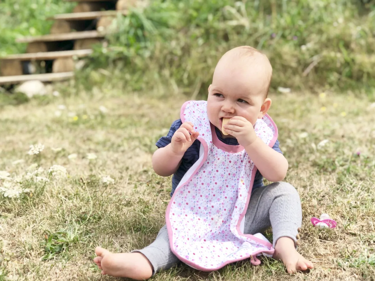 Bavoir Coton Flowers