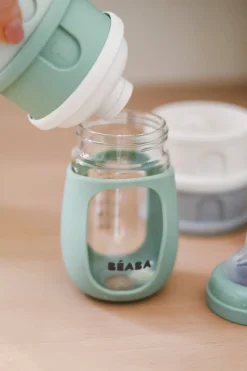 Biberon Verre D'Apprentissage 210 Ml Sage Green