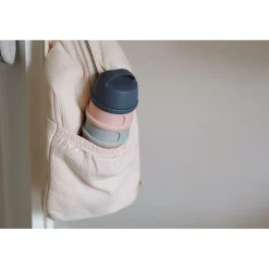 Boite Doseuse 4 Compartiments Mineral Grey /Pink