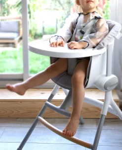 Chaise Haute Evolutive Up & Down White/Grey
