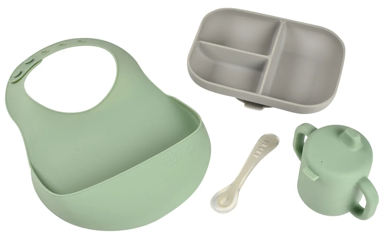 Coffret Repas Les Essentiels Grey / Sage Green