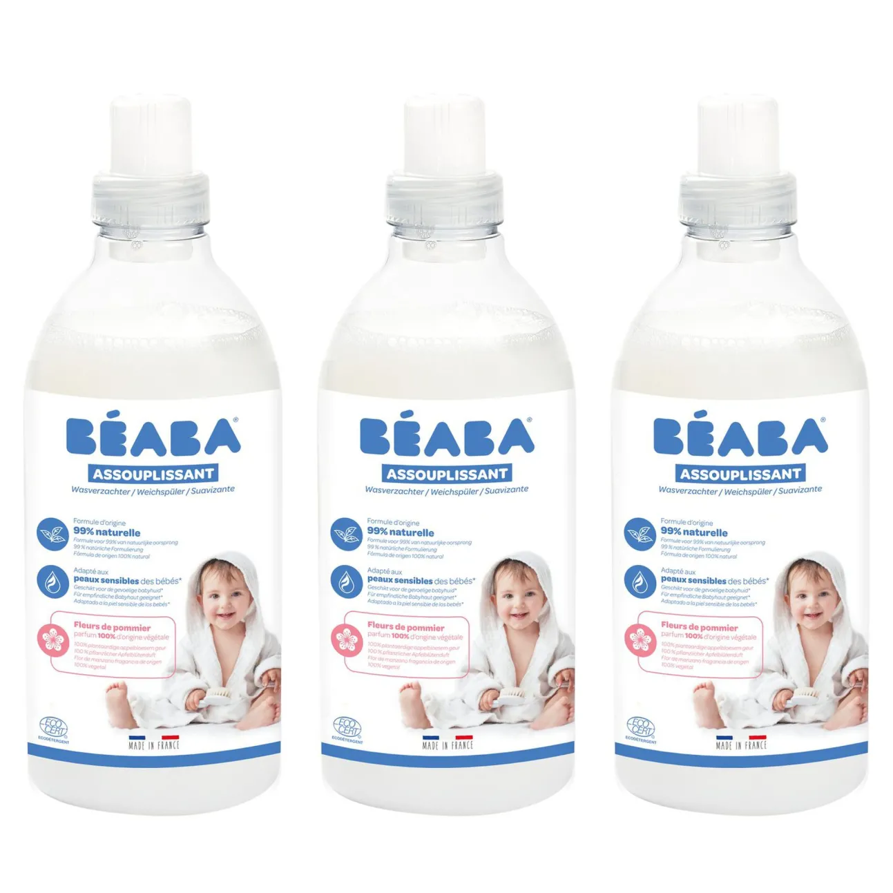 Lot 3 Assouplissants Fleurs De Pommier - 1L