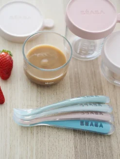 Lot 4 Cuilleres 1Er Age Silicone Eucaplyptus