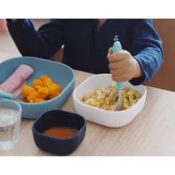 Lot De 3 Bols Silicone Gigogne Night Blue