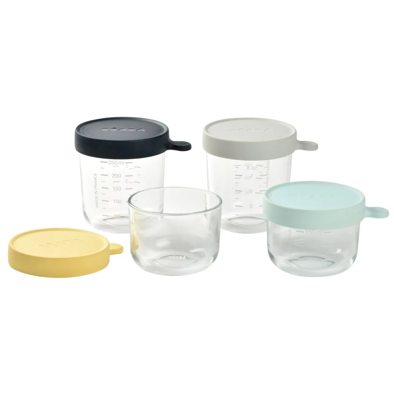 Lot De 4 Portions Verre - Pastel