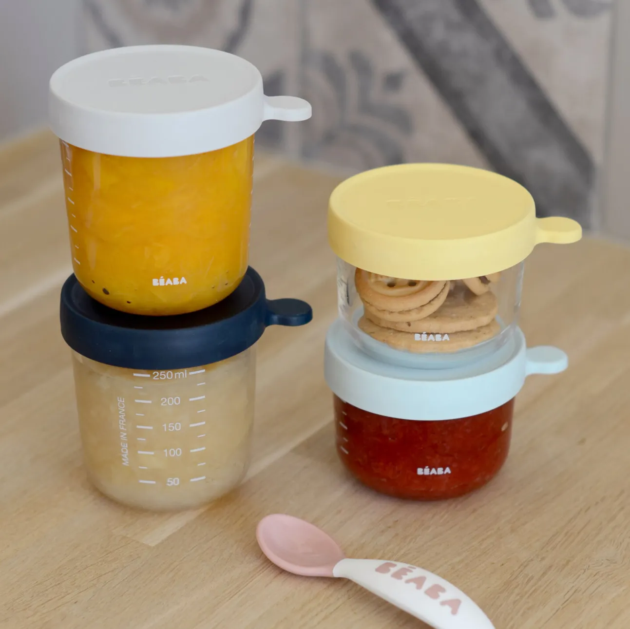 Lot De 4 Portions Verre - Pastel