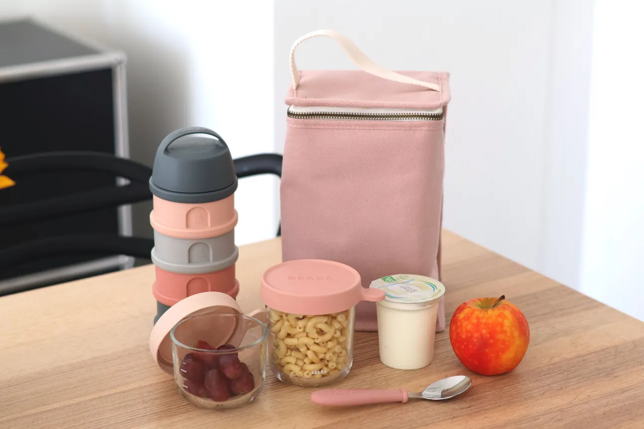 Pochette Repas Isotherme Dusty Rose