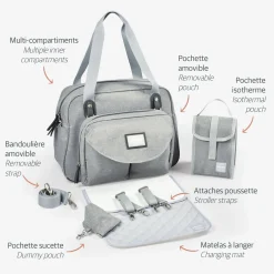 Sac A Langer Geneve Ii Heather Grey