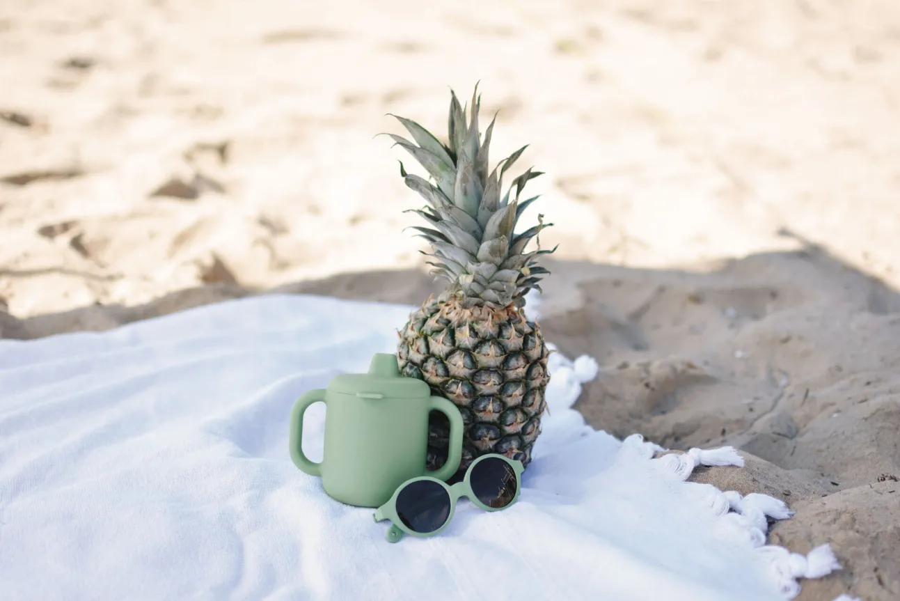 Tasse D'Apprentissage Silicone Sage Green