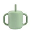 Tasse Paille Silicone Sage Green