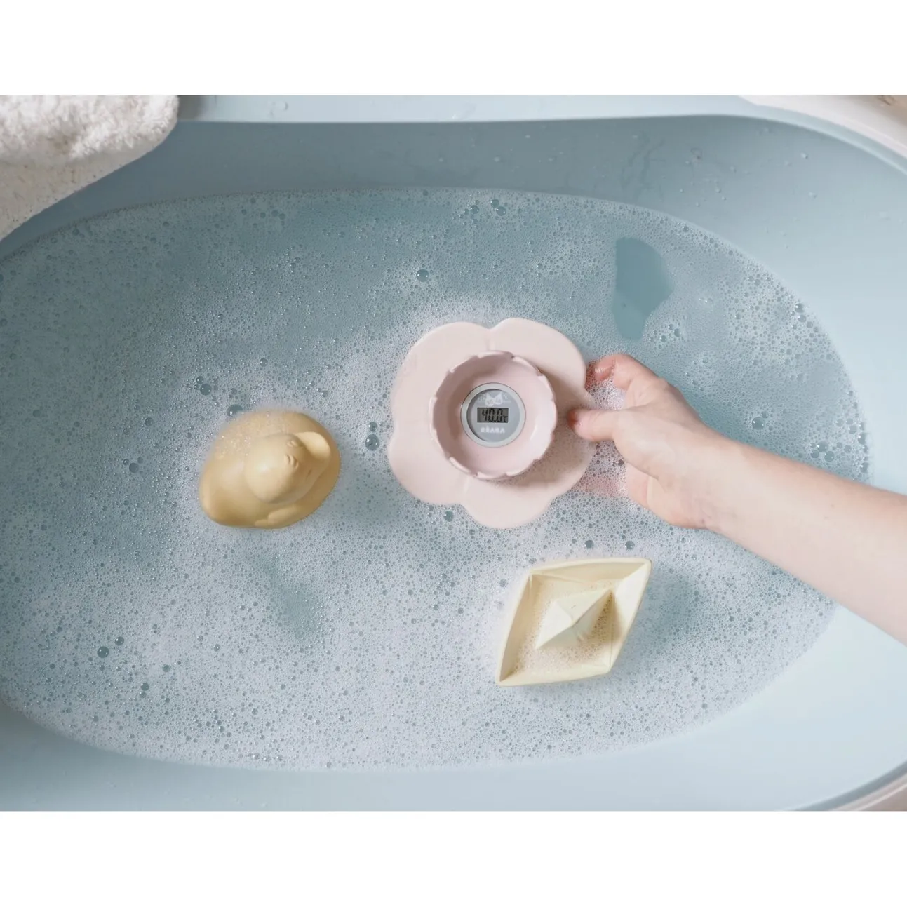 Thermometre De Bain Lotus Green Blue