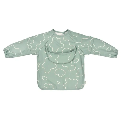 Bavoir A Manches Evolutif 2 En 1 Sage Green