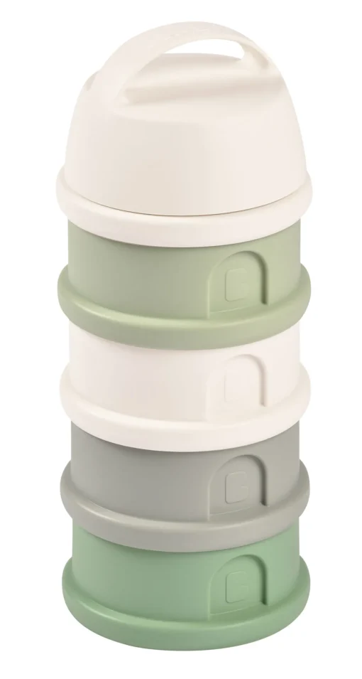 Boite Doseuse 4 Compartiments Cotton / Sage Green