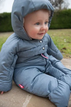 Combi T-Zip 0-6M Heather Blue