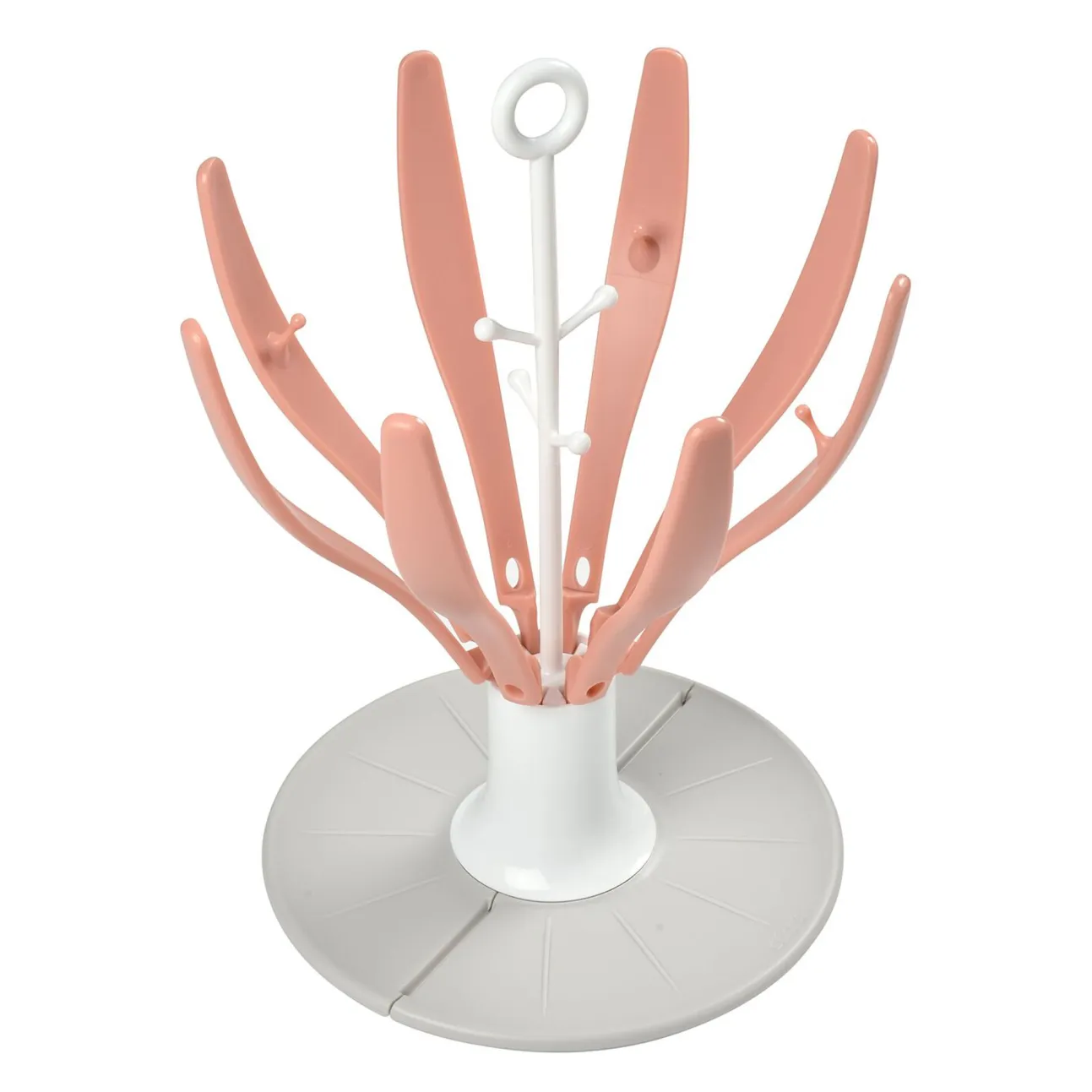 Egoutte-Biberon Flower Pliable Pink