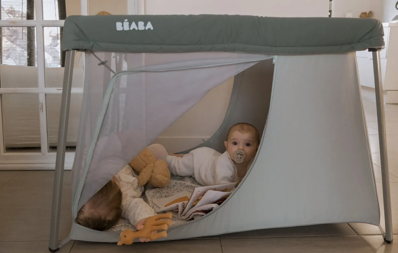 Lit Parapluie 3 En 1 Eazy Sleep Mineral Grey