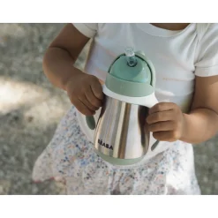 Tasse Paille Inox 250 Ml Sage Green